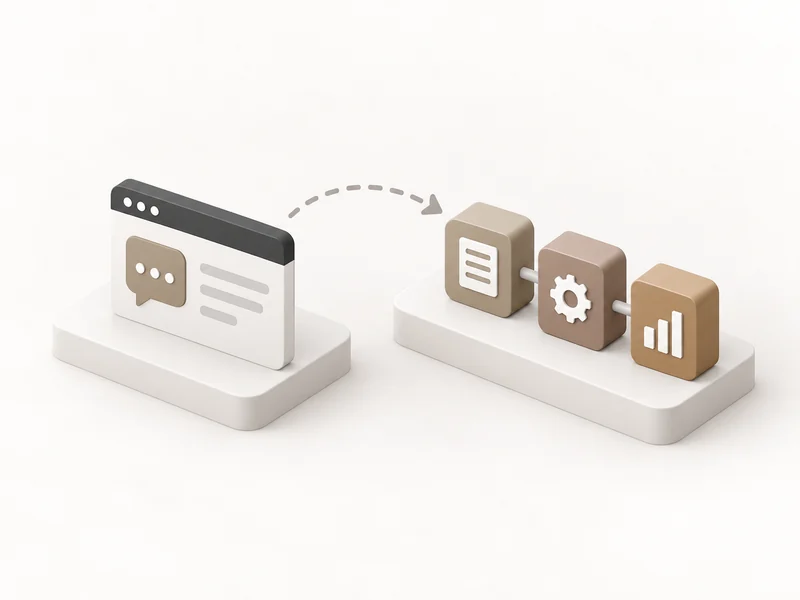 Un messaggio che diventa tre app collegate