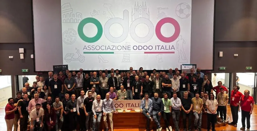 The group photo of Odoo Days Italia 2025
