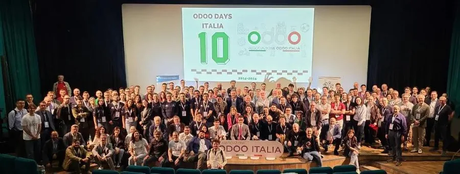 The group photo of Odoo Days Italia 2024